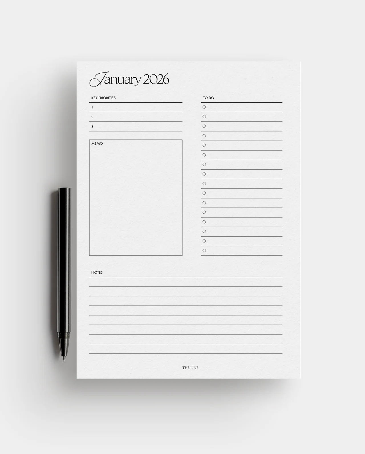 2026 Monthly Calendar & Detailed Planner Inserts (Mo2P) - Image 4