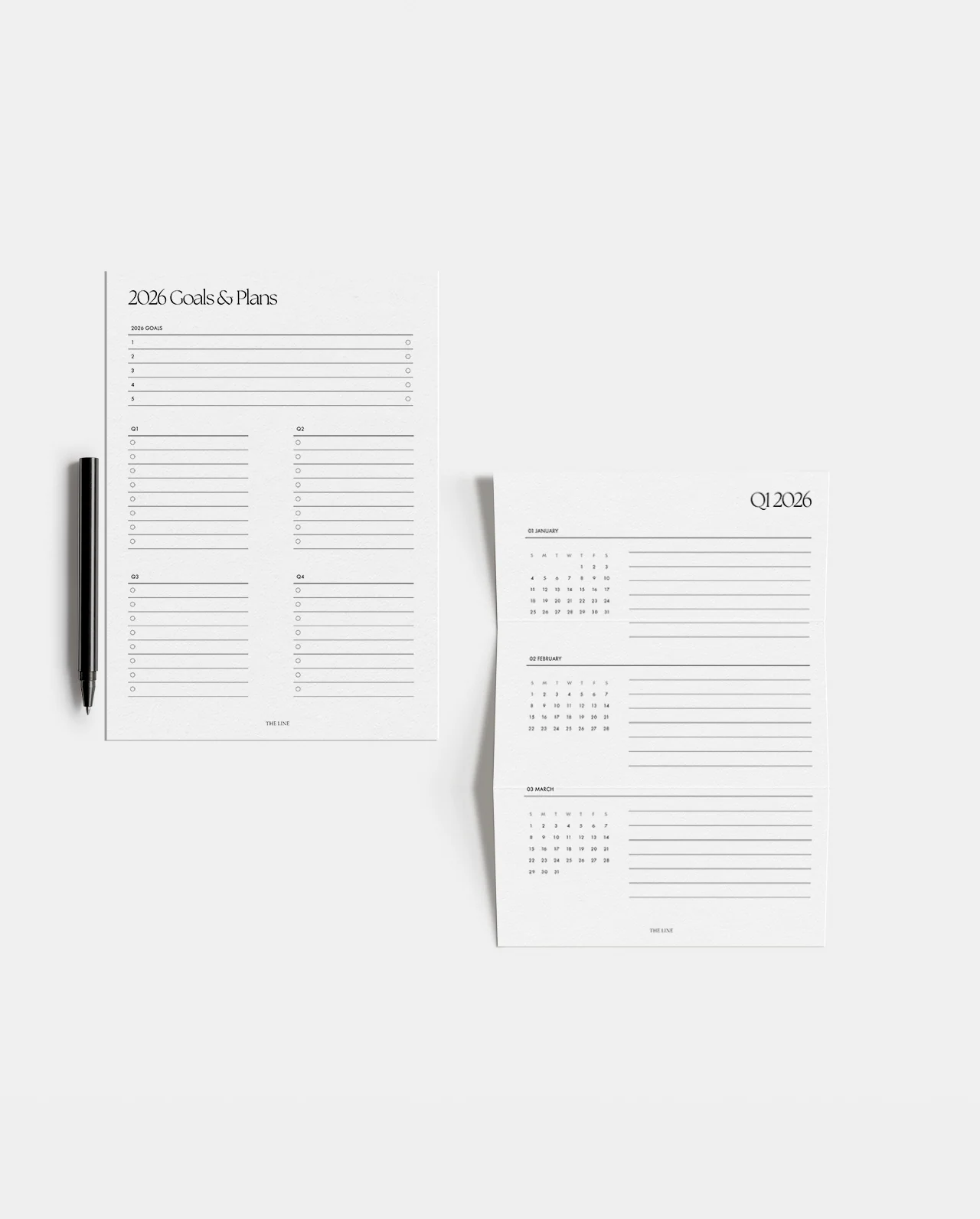 2026 Yearly and Quarterly Overview Planner Inserts - Image 4