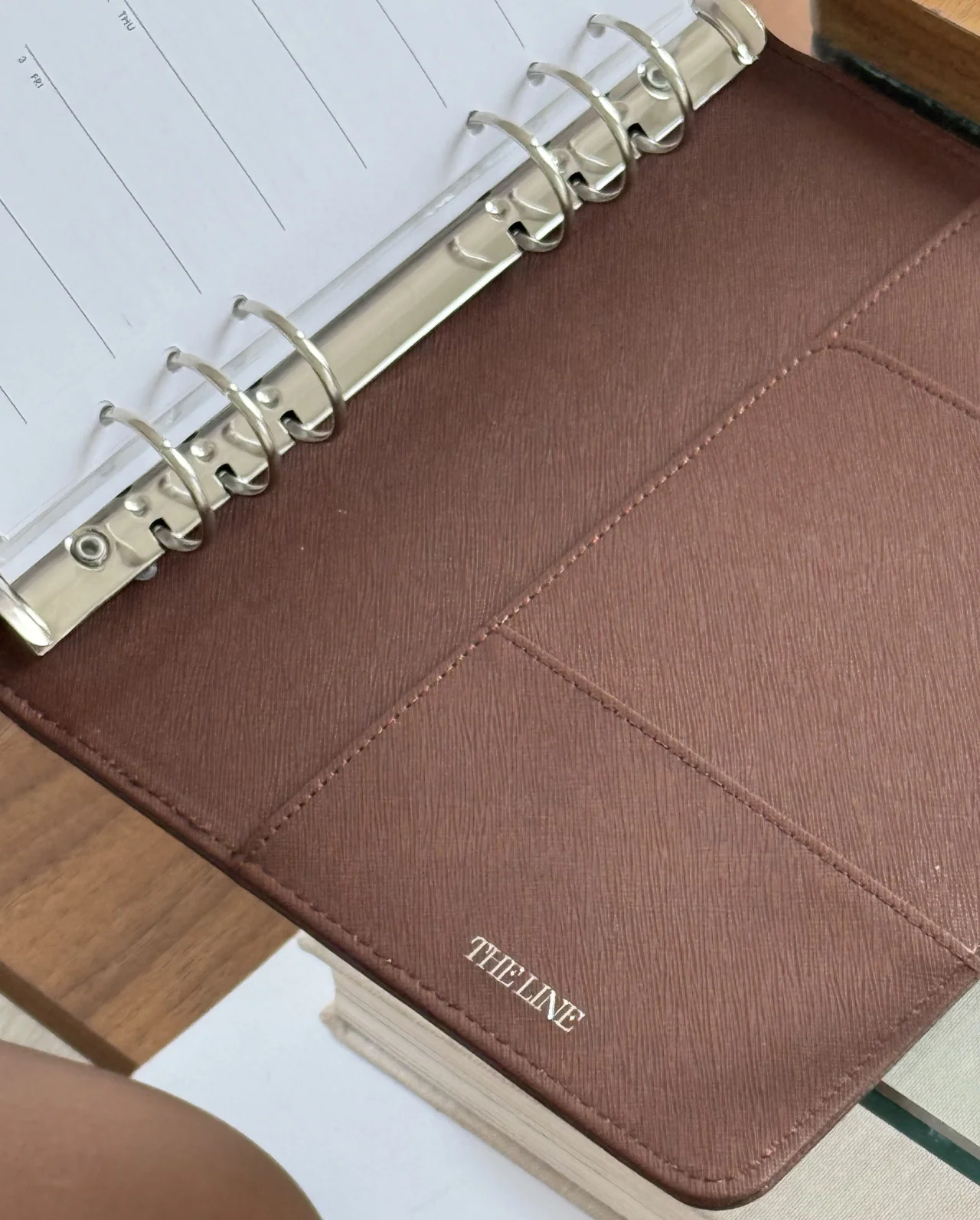 Alyssa Lenore x The Line Epi Leather Agenda | A5 size (6-Ring Planner) - Image 5