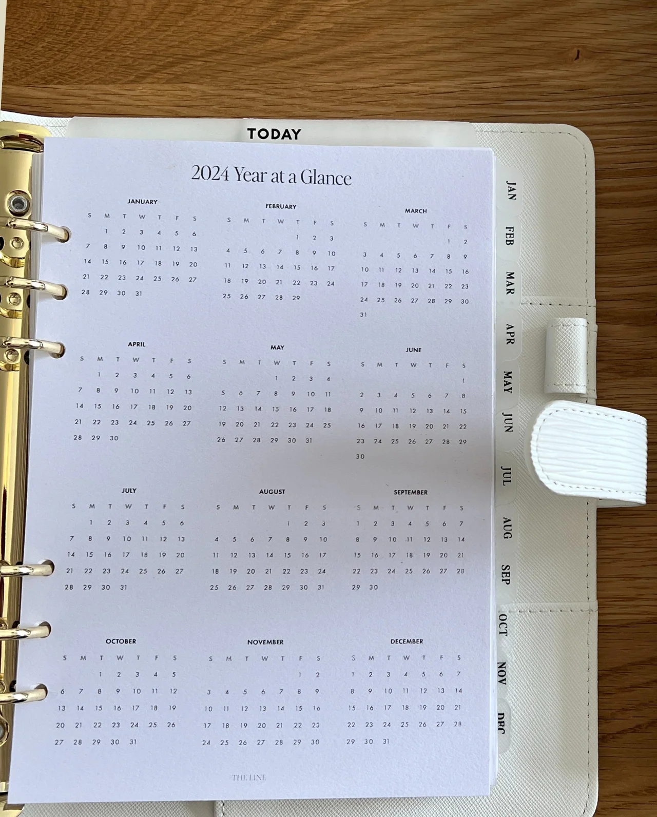 Classic Monthly Side Tab Planner Dividers (Set of 12) - Image 4