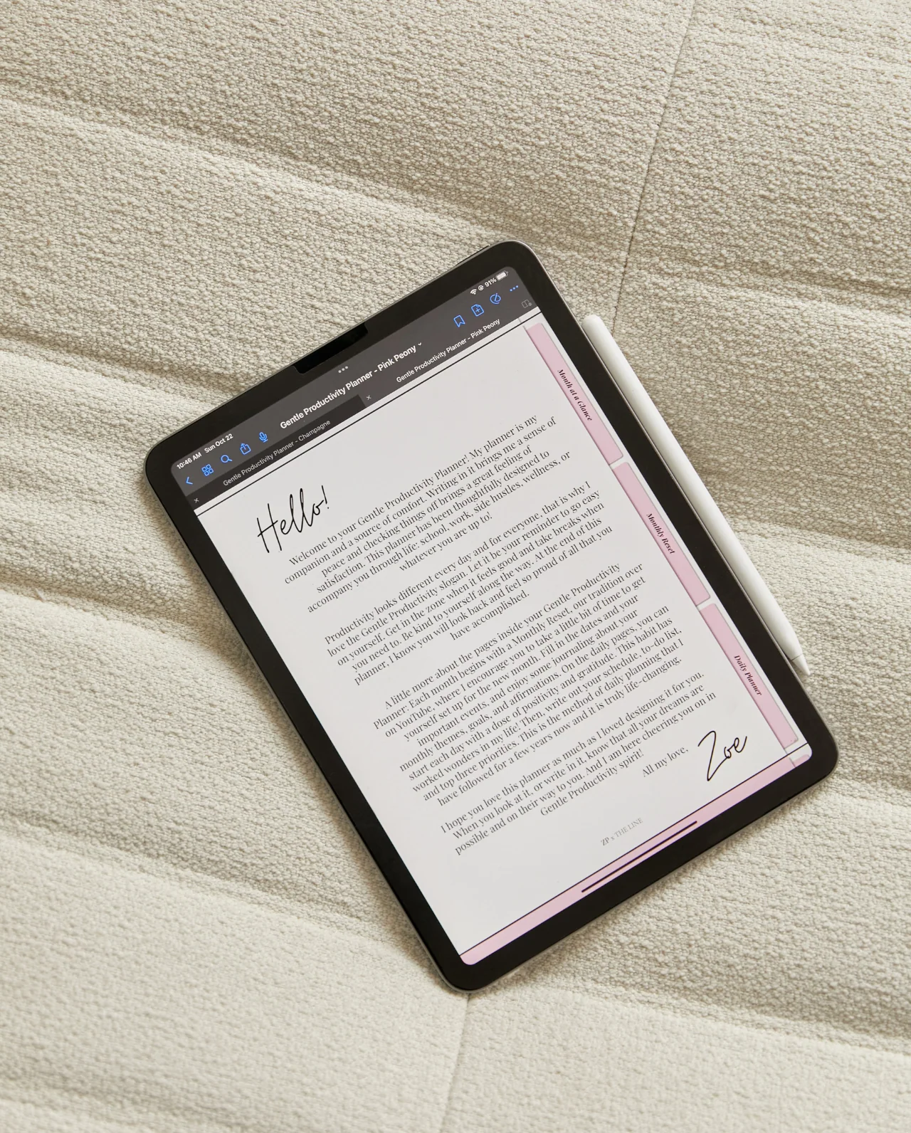 The Digital Gentle Productivity Planner | Zoe Pritchard x The Line - Image 4