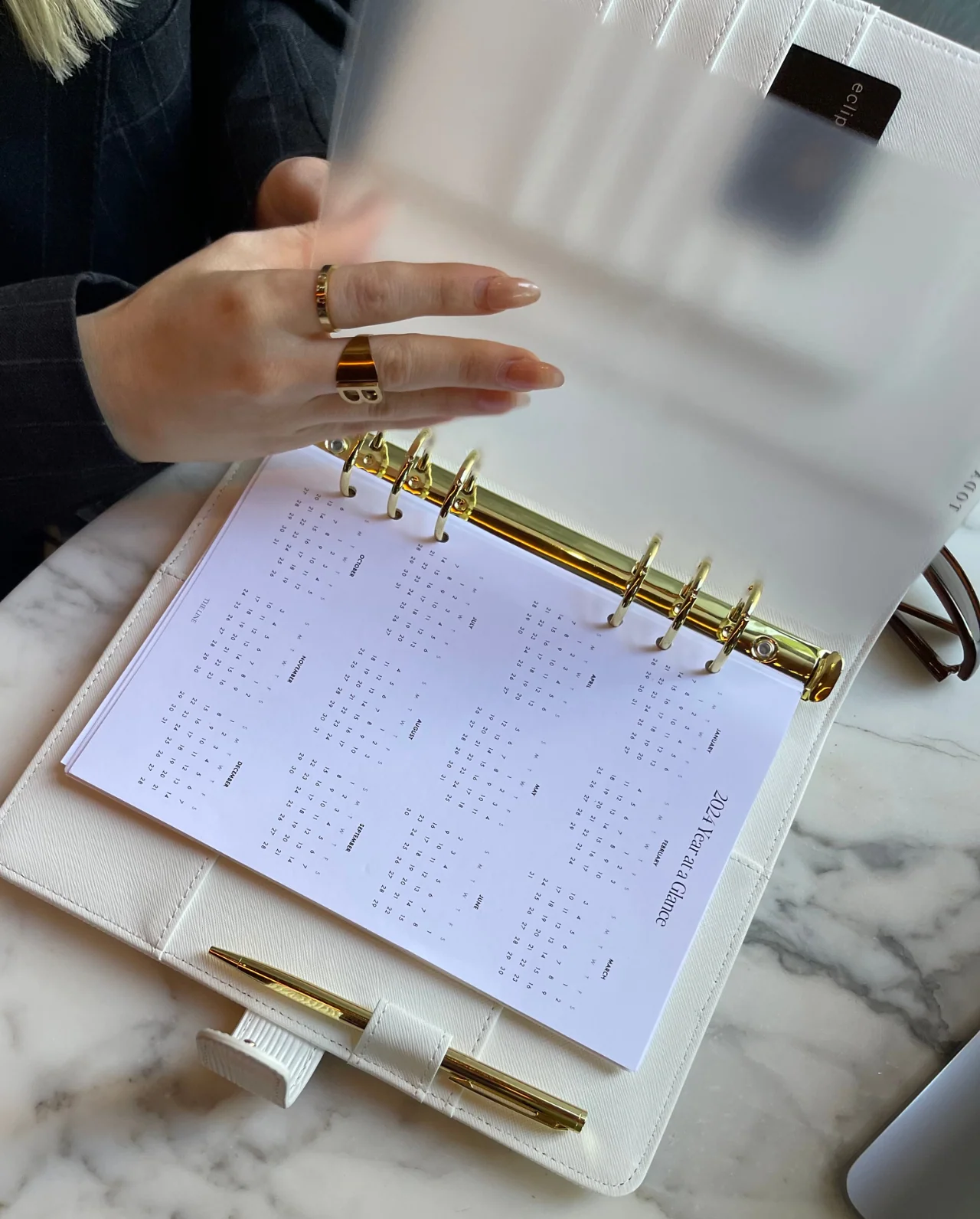 The Epi Leather Agenda | A5 size (6-Ring Planner) - Image 4