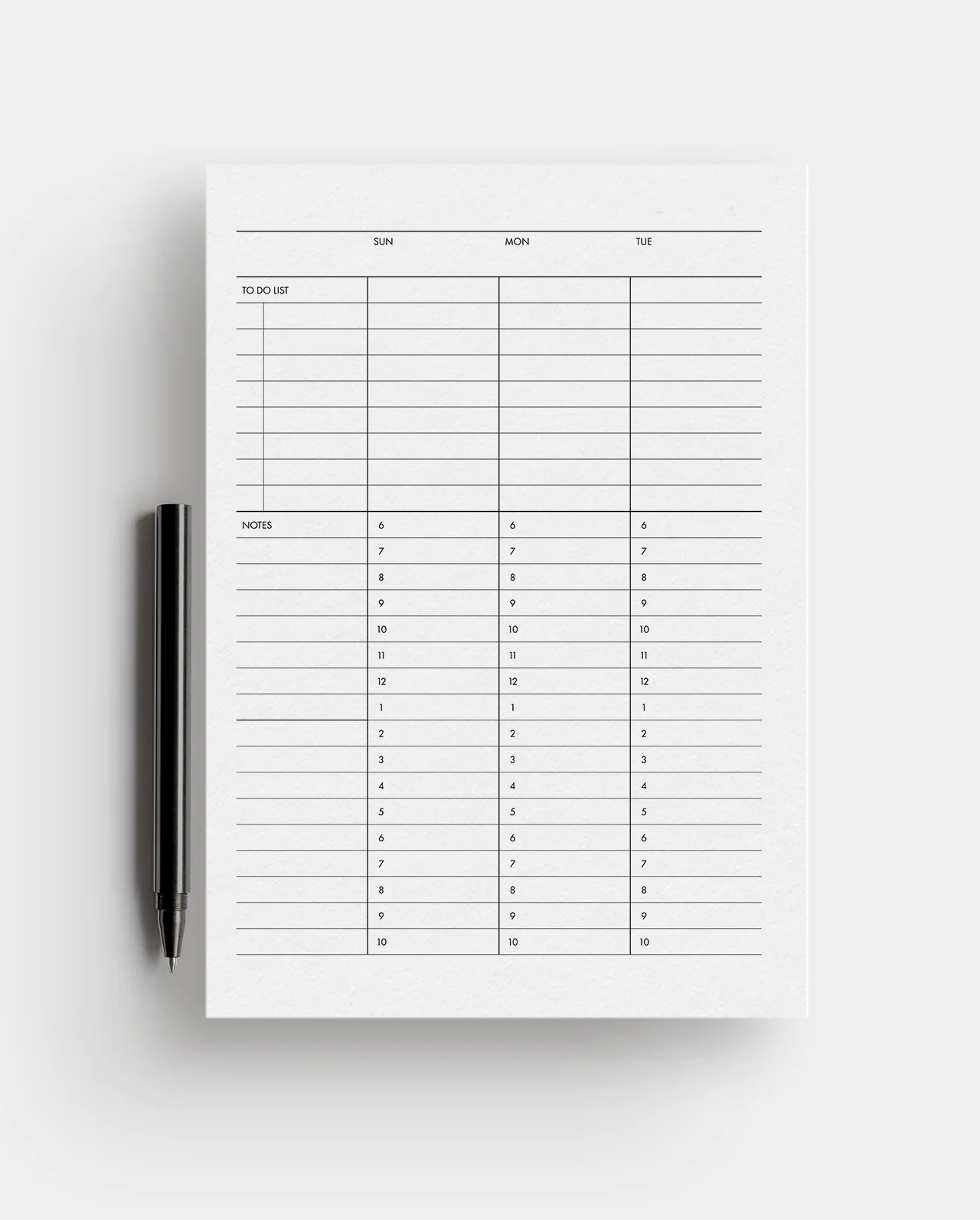 The Weekly Schedule Planner Inserts | Modern Collection - Image 4