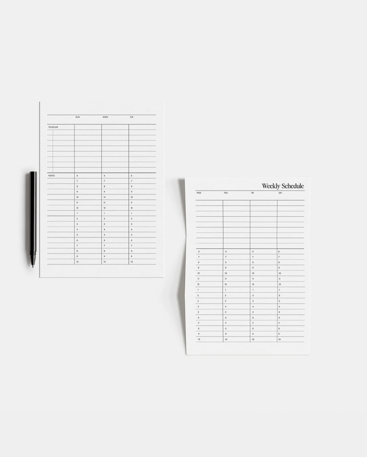 The Weekly Schedule Planner Inserts | Modern Collection - Image 6