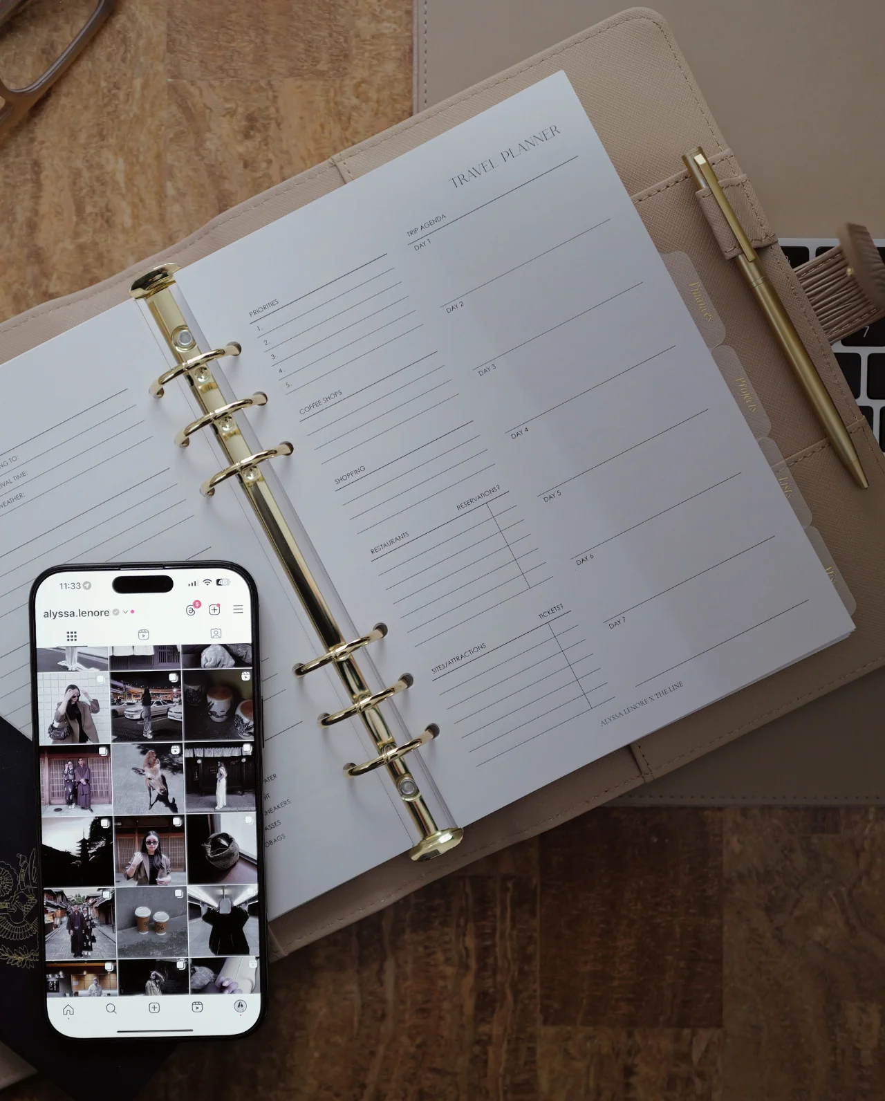 Travel Weekly Planner Inserts | Alyssa Lenore x The Line - Image 2